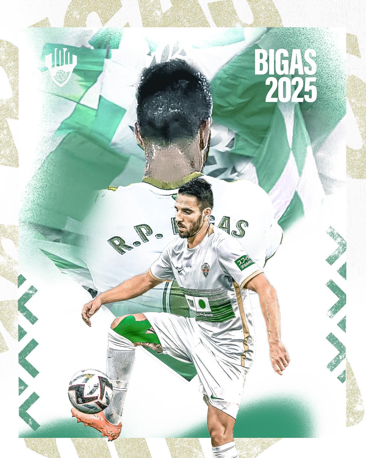 ¡Oficial!, Pedro Bigas seguirá en el Elche hasta 2025