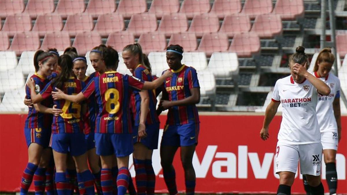 El Barça Femenino goleó al Sevilla
