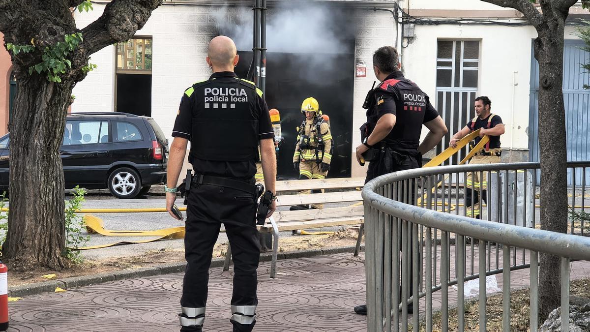 Incendi en un garatge de Sant Joan de Vilatorrada