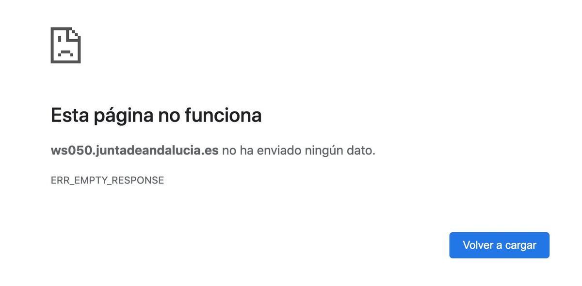 Caída la web de la Junta para solicitar la ayuda del alquiler.