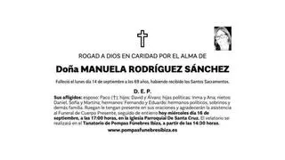 Esquela Manuela Rodríguez Sánchez