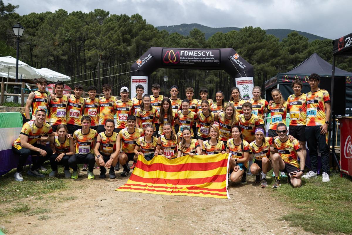 Imagen de la delegación catalana en la competición en Ávila