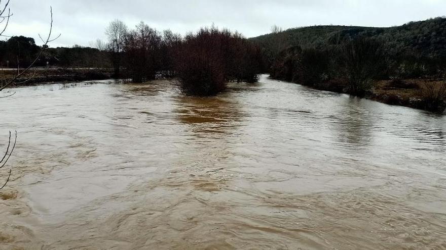 VÍDEO | El río Frío se desborda a su paso por Valer y Riofrío de Aliste