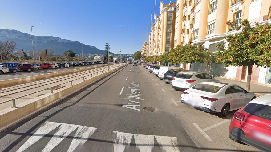 Herido un motorista en un accidente en Dénia