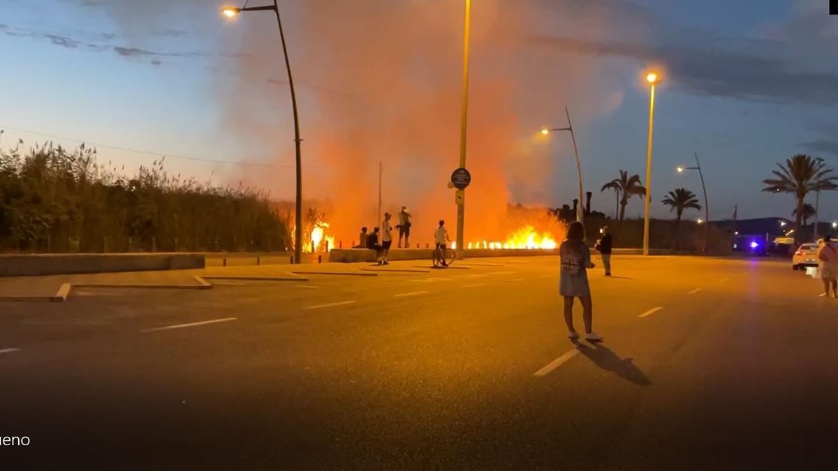 Incendio en ses Feixes de Ibiza