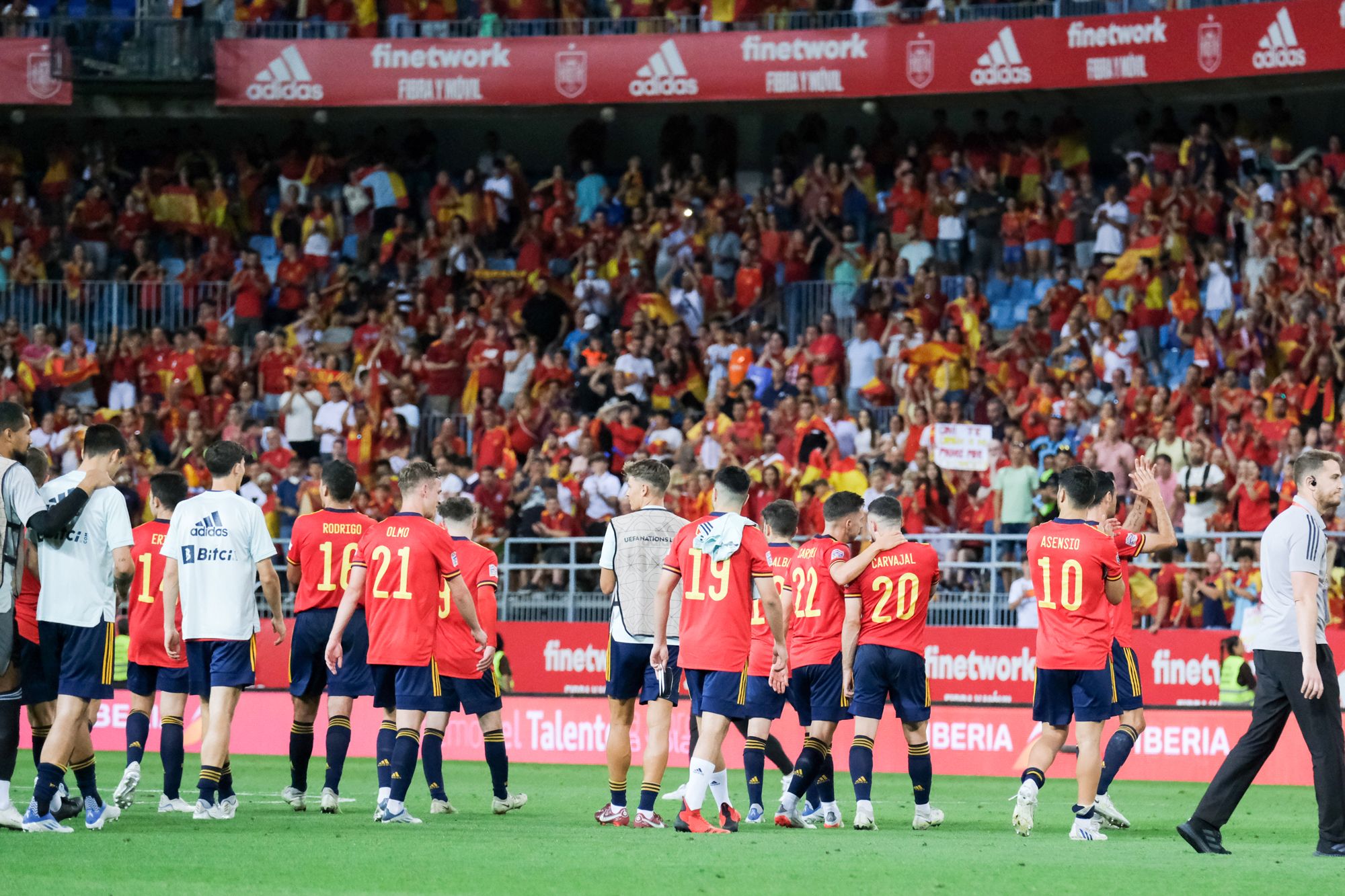 El España - República Checa en La Rosaleda, en imágenes