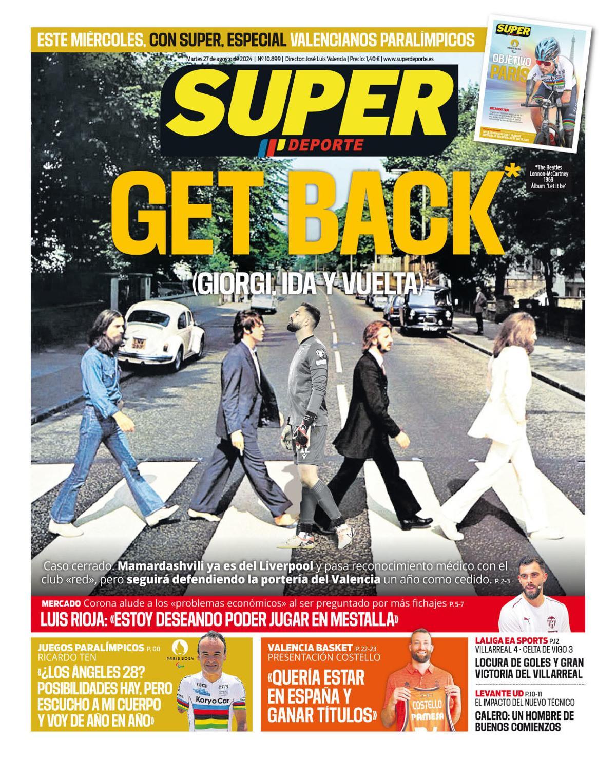 Las portadas de la prensa deportiva de hoy, martes 27 de agosto