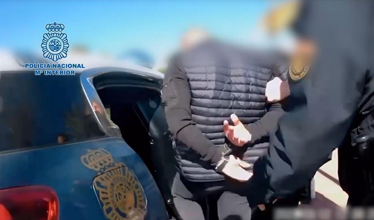 Momento de la detención.