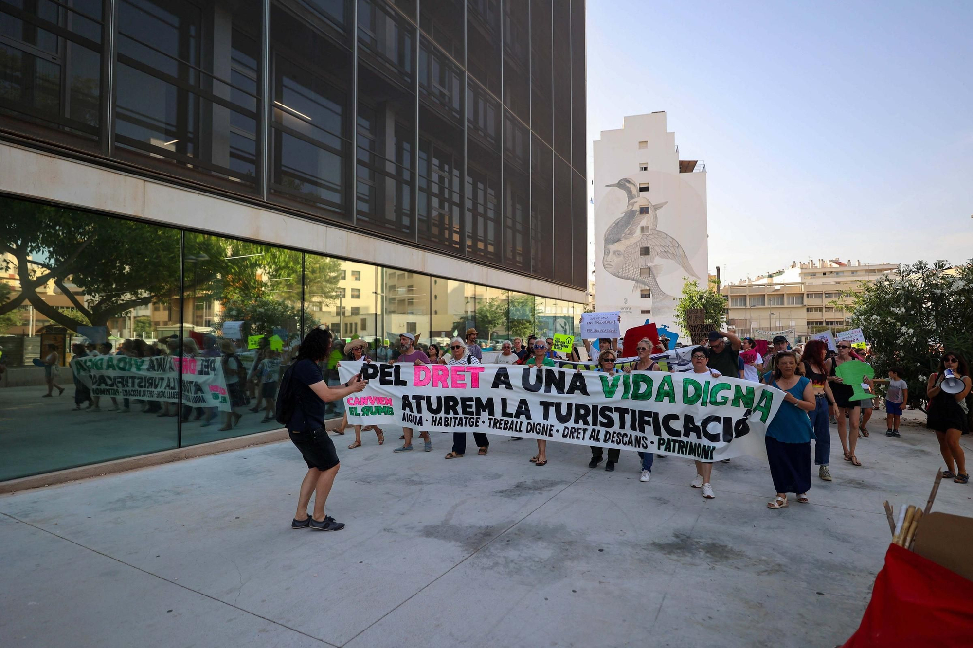 Manifestación contra la masificación turística en Ibiza
