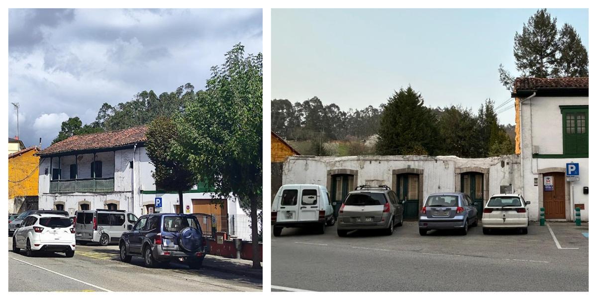 A la izquierda, vista de la casa con el piso superior ya derribado. A la derecha, estado actual, en una imagen tomada ayer.