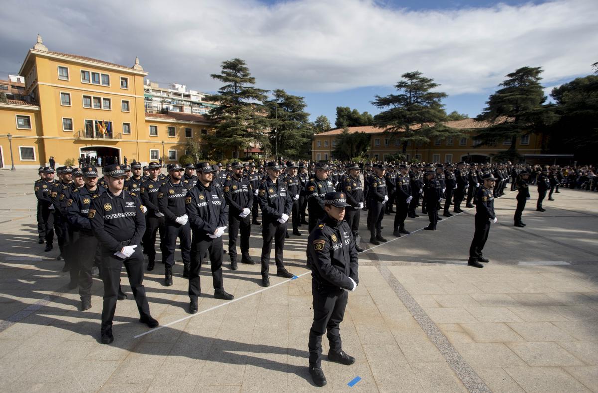 Nuevos agentes de la Policía Local, que se presentaron el pasado 21 de enero.