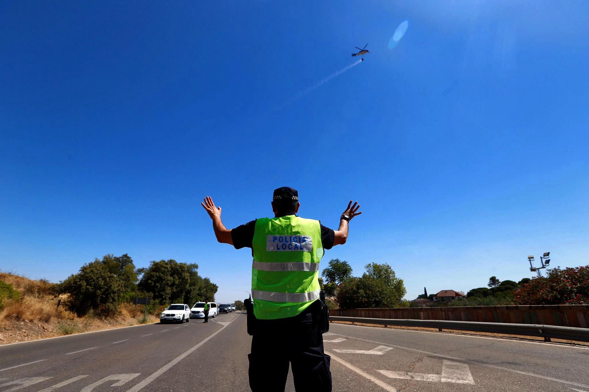 Incendio forestal en la sierra de Córdoba