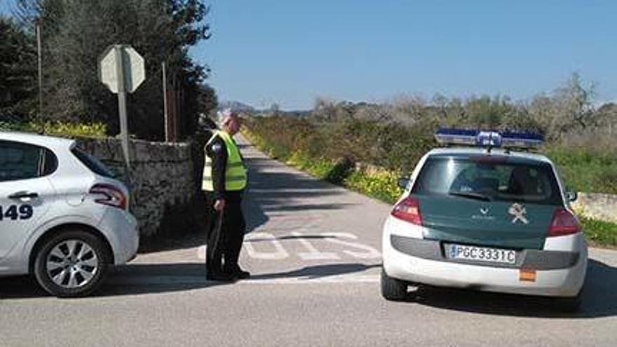 Die Guardia Civil ist in Porreres im Einsatz