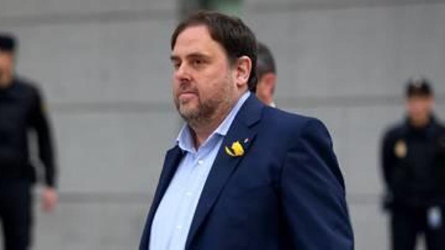 Oriol Junqueras, abans de declarar a l&#039;Audiència Nacional