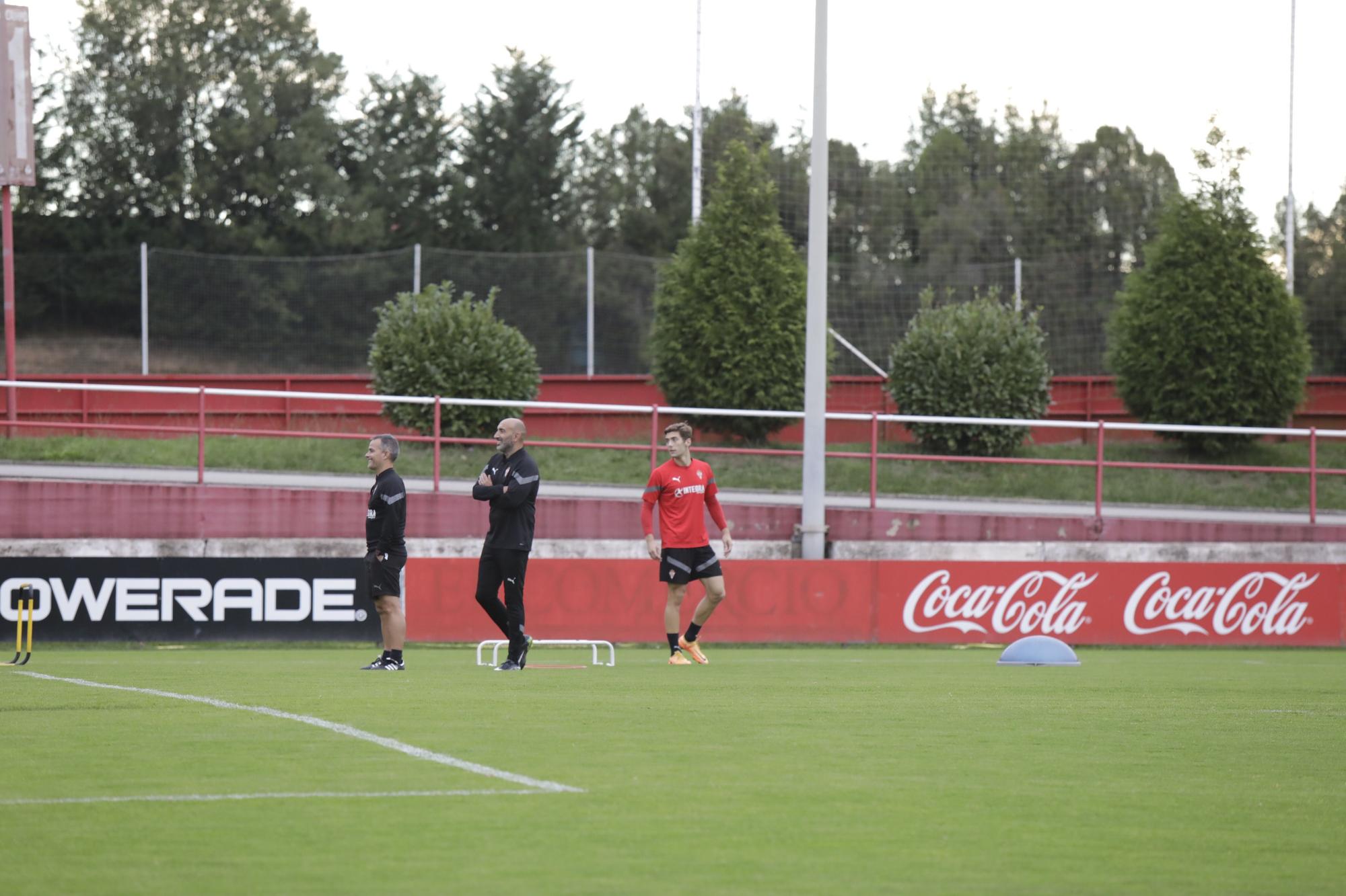 En imágenes: Entrenamiento del Sporting en Mareo