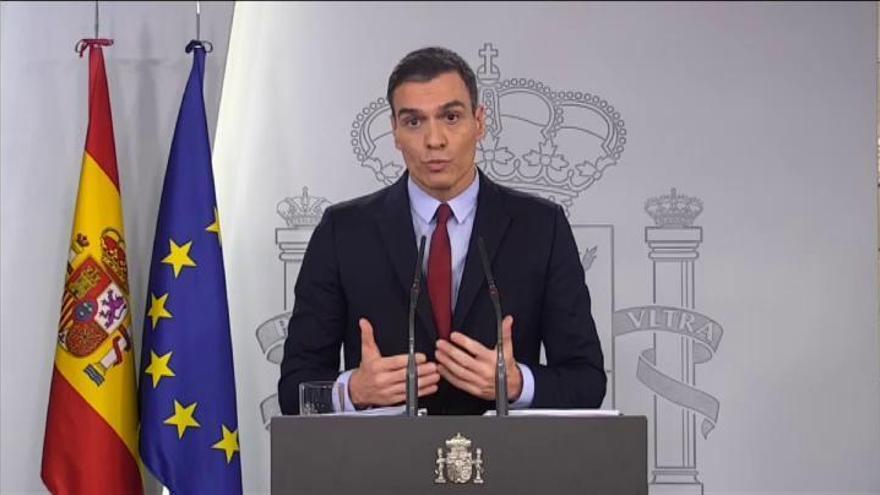 Sánchez anuncia medidas para evitar los despidos y garantizar la liquidez