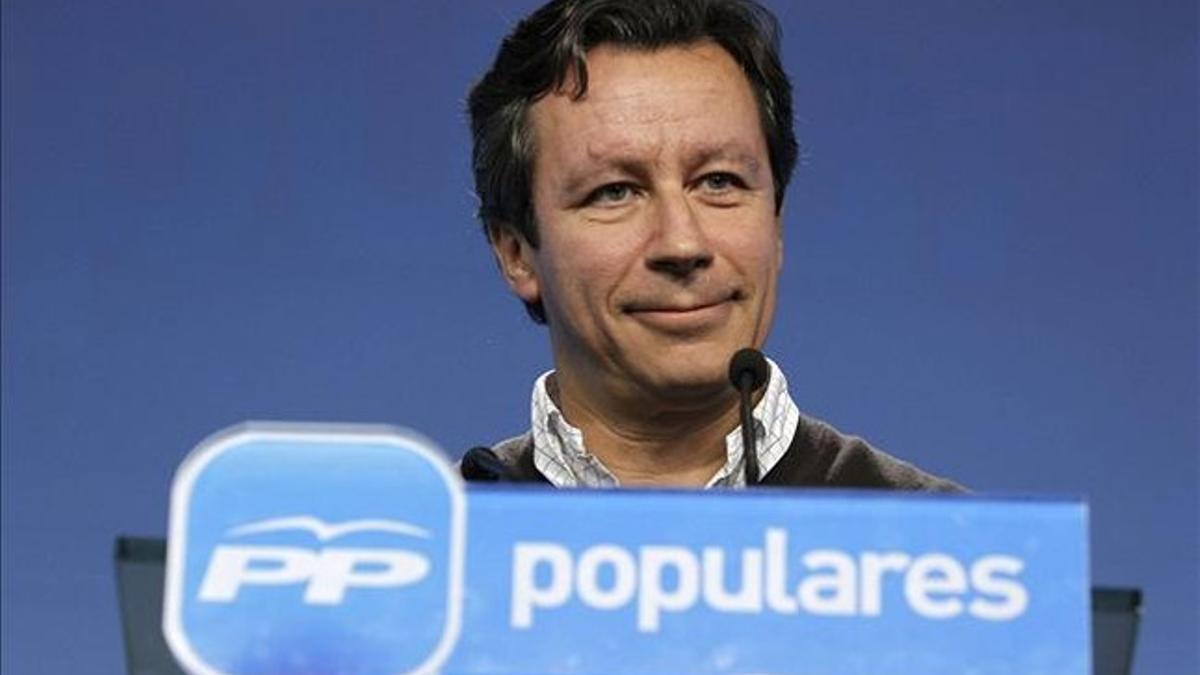 El vicesecretario de organización del PP, Carlos Floriano, el pasado 21 de octubre, en la sede del partido en Madrid.
