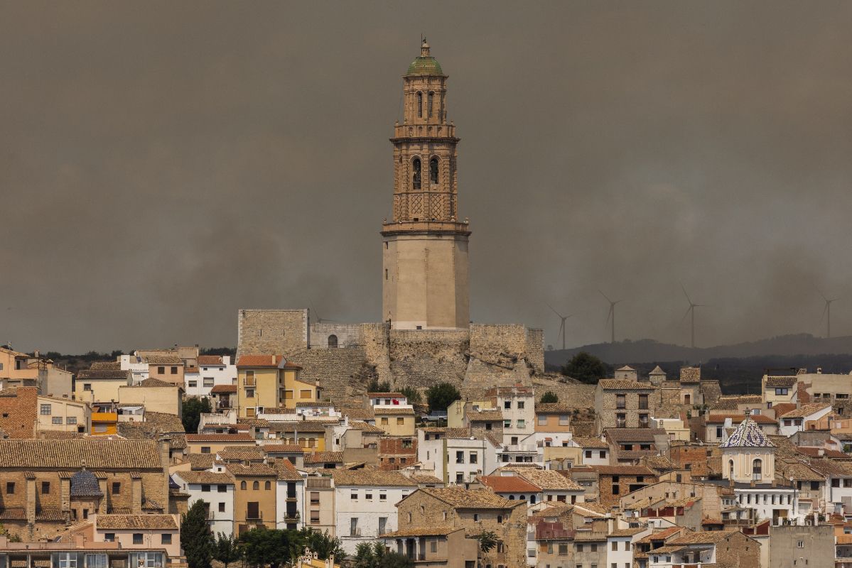 El incendio de Bejís, en imágenes