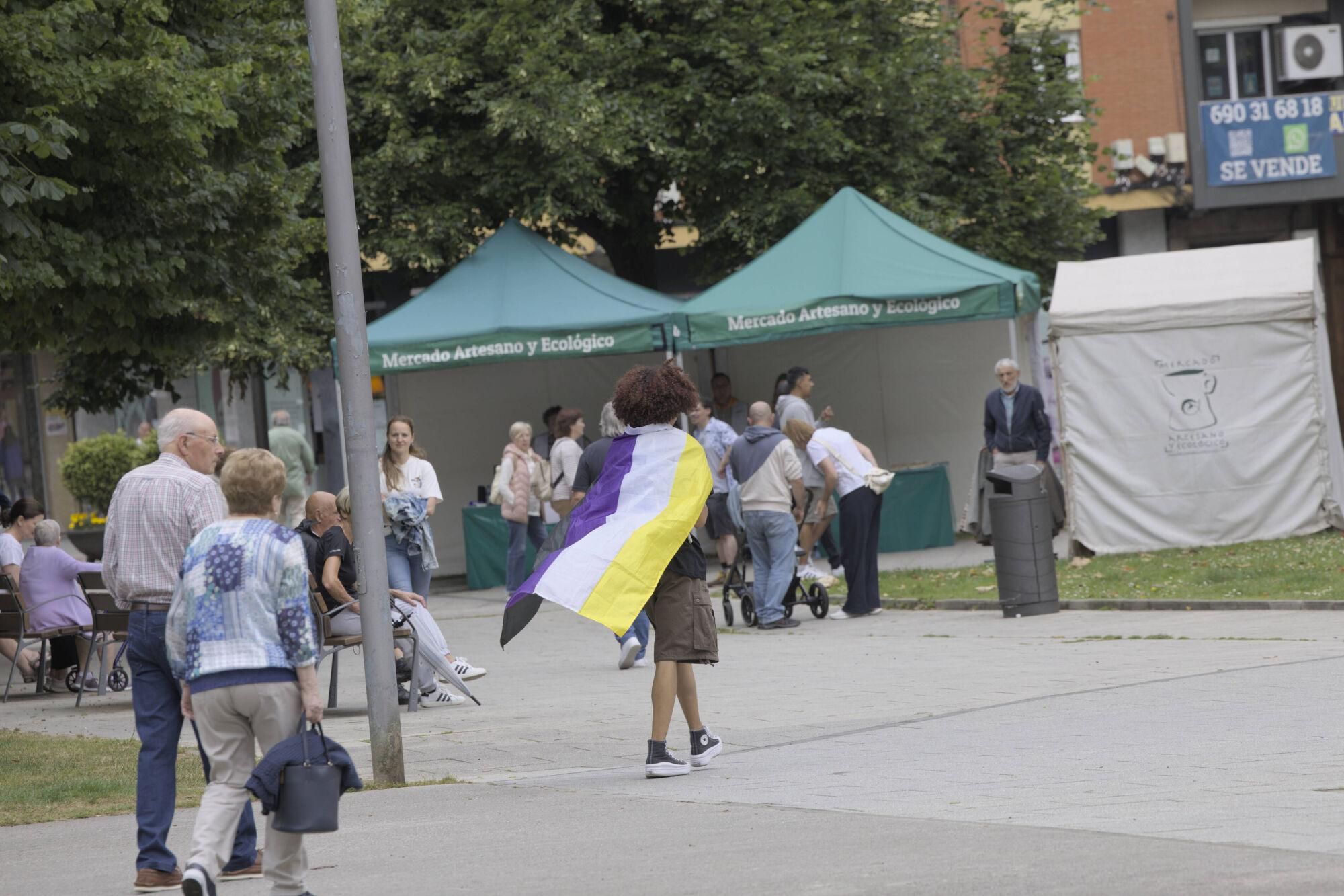 En imágenes: Así fue la manifestación LGTBI de Avilés, con "Santina de Queervadona" incluida
