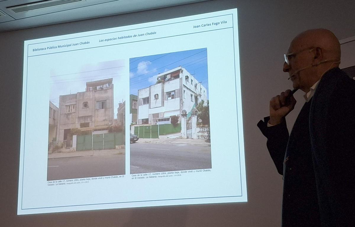 Joan Carles Fogo muestra la última morada de Chabás, la casa de la Habana