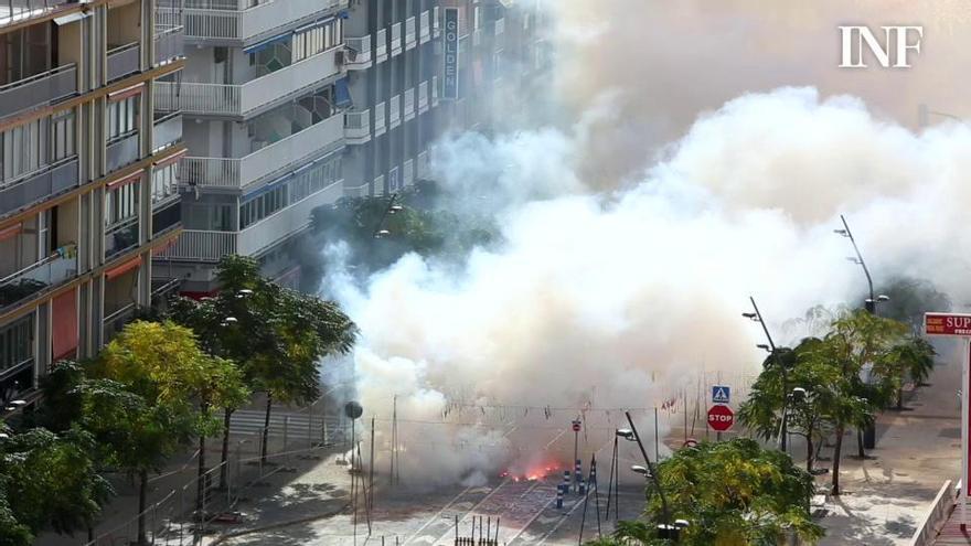 Mascletà organizada por las peñas de Benidorm