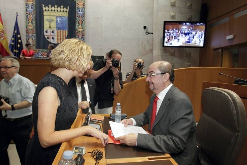 Pleno de investidura en las Cortes de Aragón