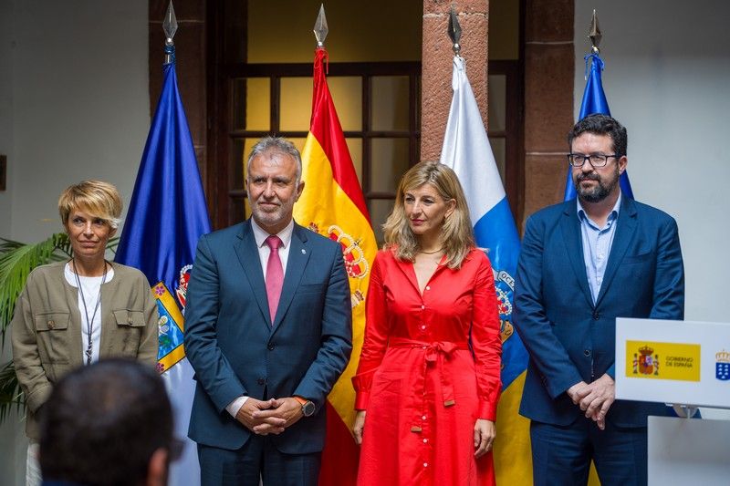 Visita de Yolanda Díaz a La Palma