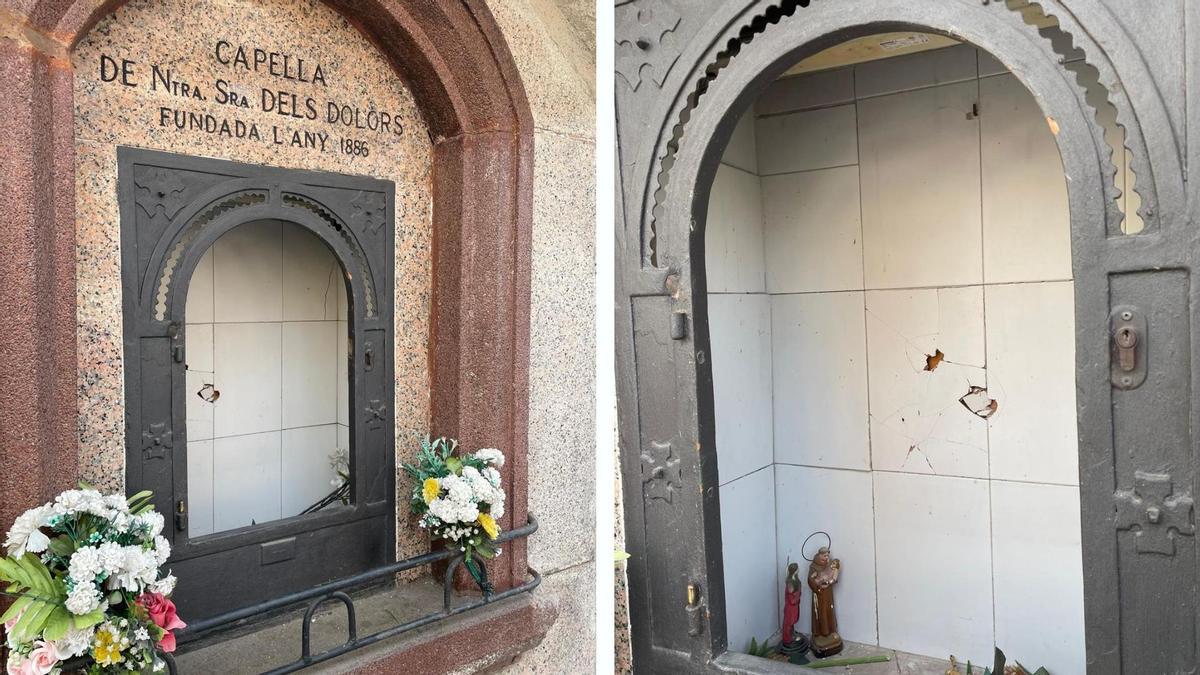 Estat actual de la capella de Nostra Senyora dels Dolors de Manresa fins que la reparin