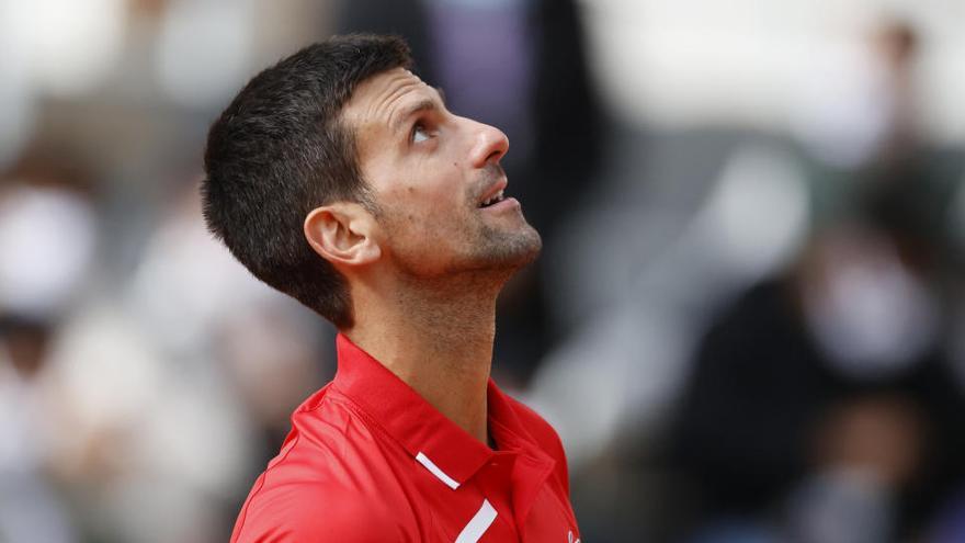 Novak Djokovic, durante el partido de segunda ronda