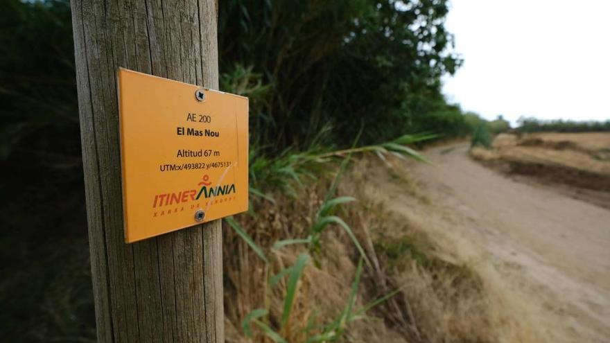 Un dels Cartells que indica l&#039;Itinerànnia