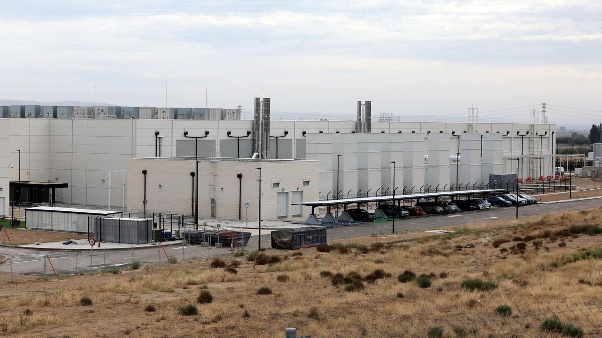 El centro de datos de Amazon Web Services instalado en El Burgo de Ebro, en una imagen de archivo.