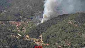 Declarat un incendi a Vandellòs i l’Hospitalet de l’Infant