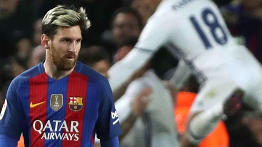 Messi, en el último Barcelona- Real Madrid.