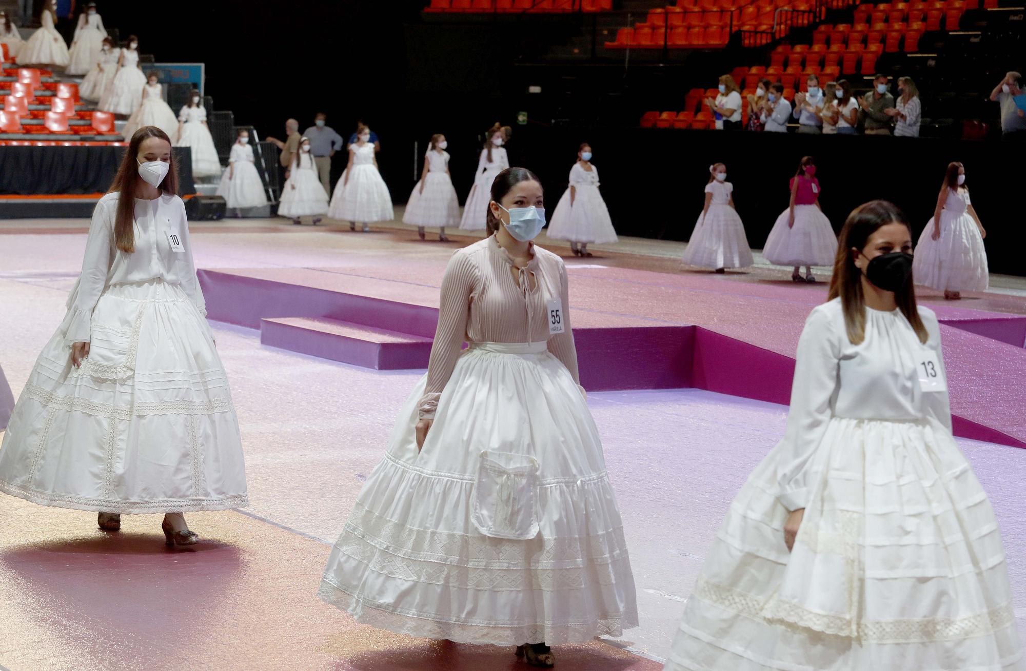 Ensayo de la elección de candidatas a falleras mayores y cortes 2022 en la Fonteta