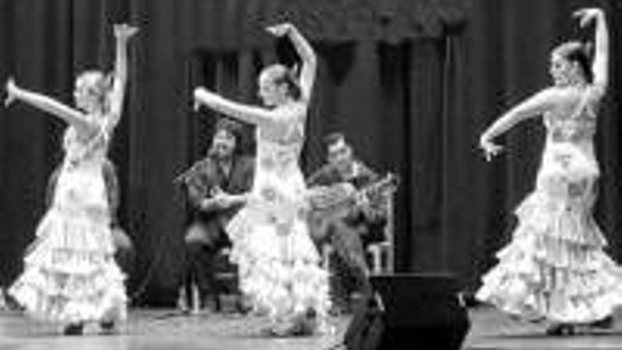 La compañia flamenca de pepa montes actua en el teatro alkazar de plasencia