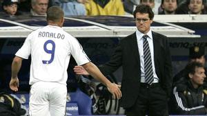 Fabio Capello y Ronaldo Nazario.