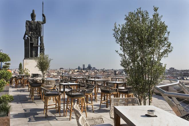 La terraza de la azotea del Círculo de Bellas Artes en Madrid