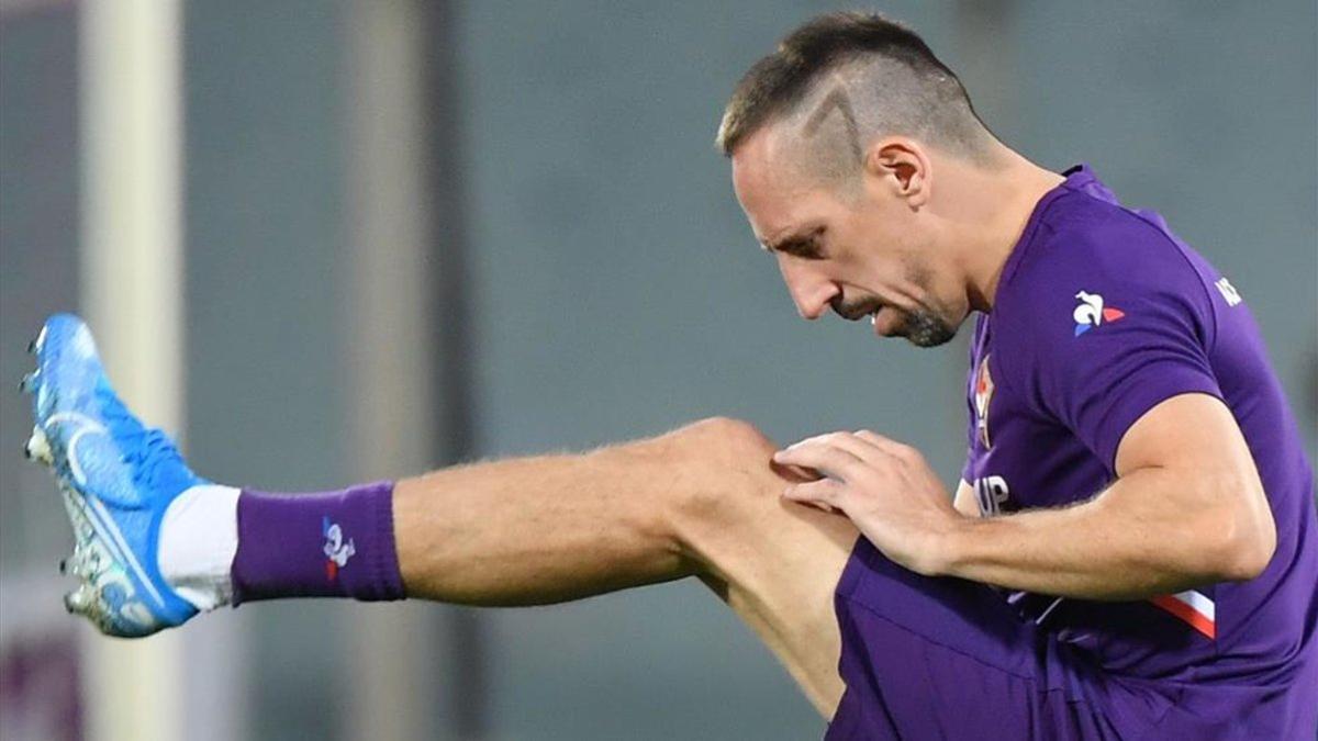 Ribéry, jugador de la Fiorentina.