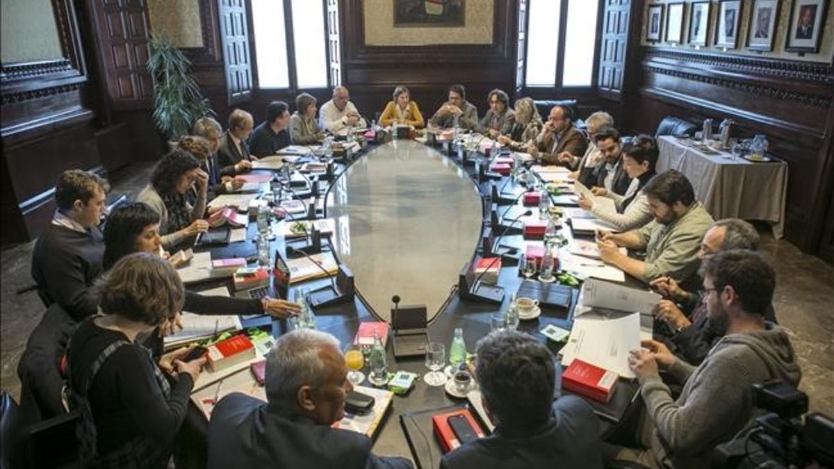 Reunión de la Mesa y la Junta de Portavoces del Parlament.
