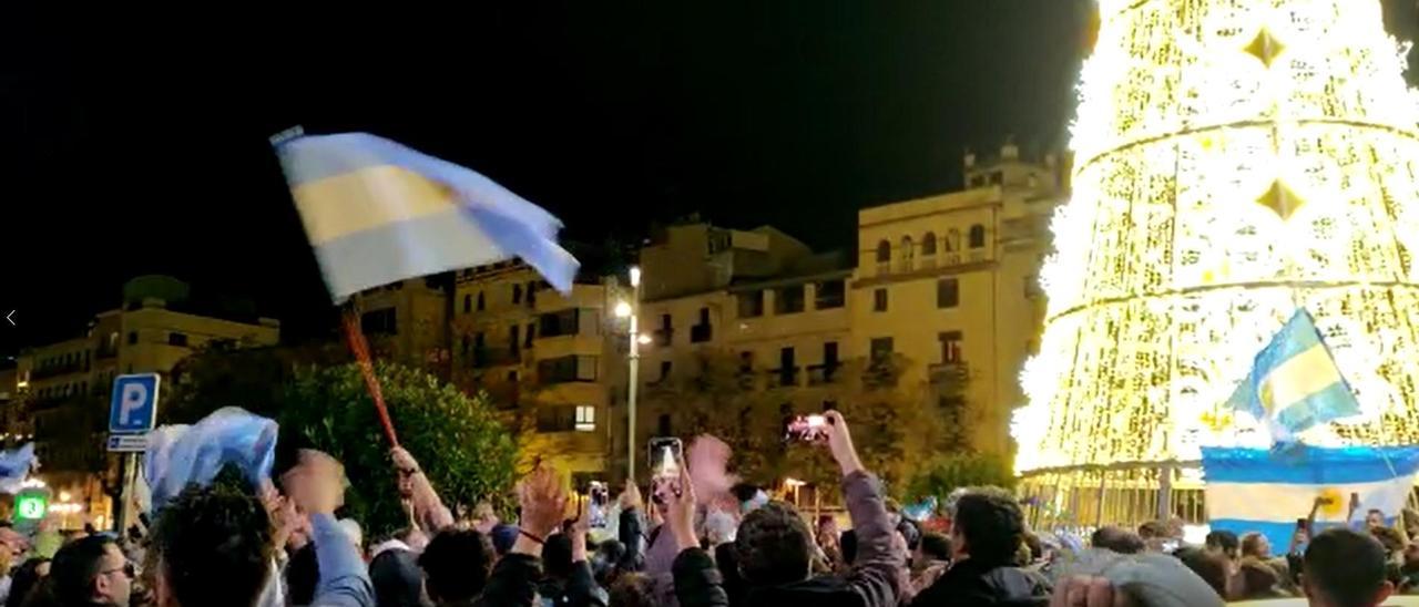 Així s'ha celebrat el triomf d'Argentina a Girona