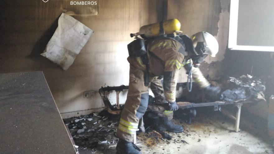 Susto por el incendio de un colchón en la residencia de ancianos Villa de Sádaba
