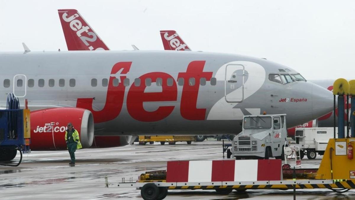 Un avión de la compañía Jet2.