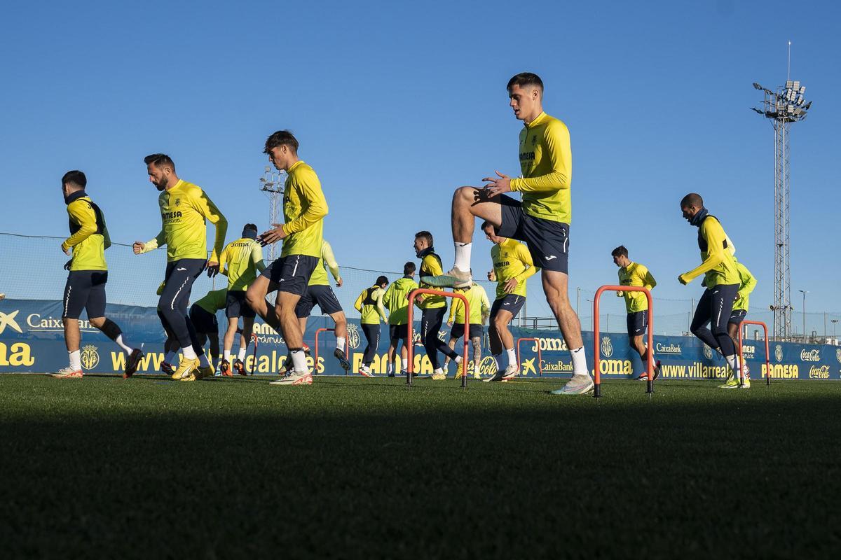 Último entrenamiento antes del duelo copero ante Unionistas.