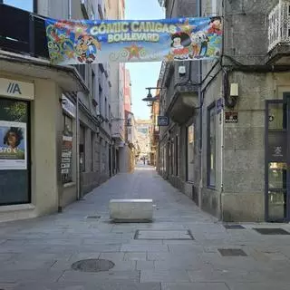 Los participantes en el Salón do Cómic de Cangas colocarán hoy sus estrellas en el Paseo de la Fama