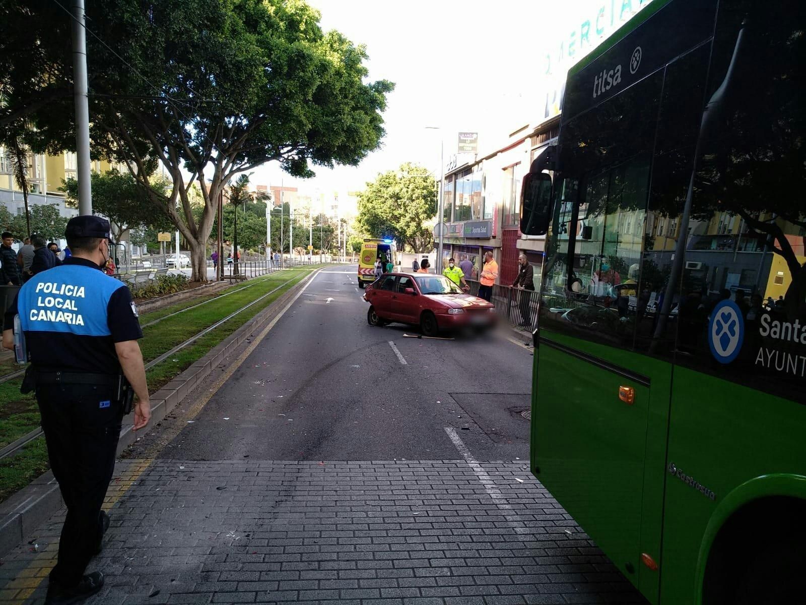 Massive accident in Santa Cruz de Tenerife