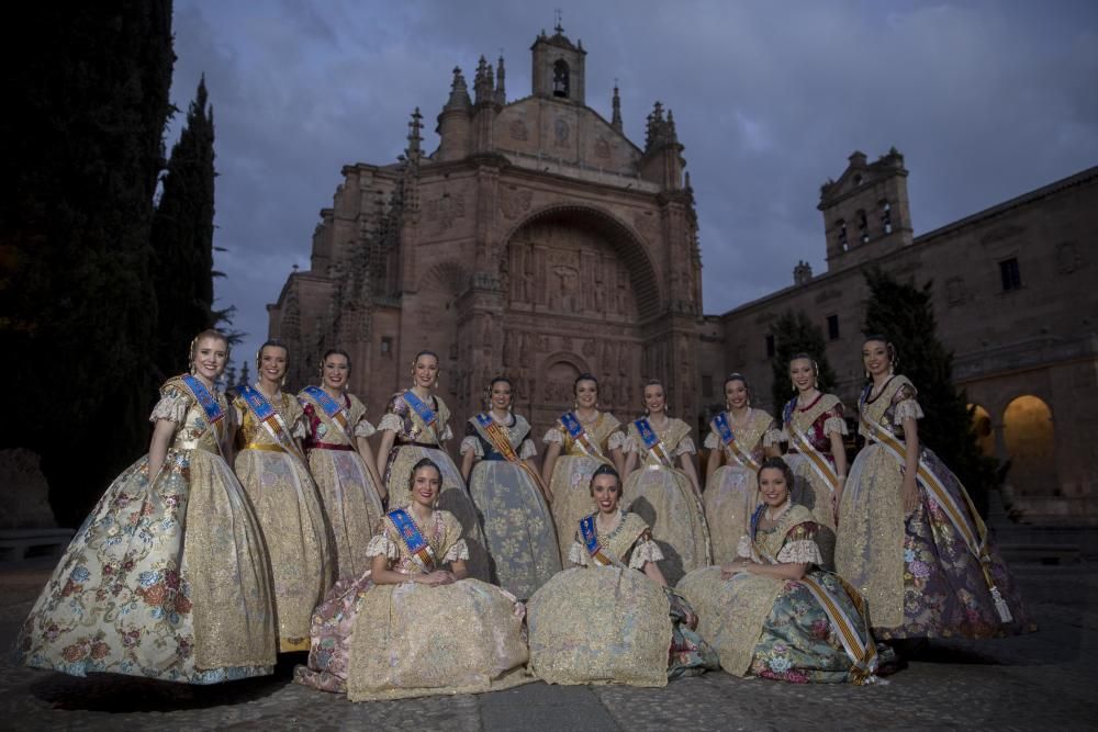 El viaje de la fallera mayor y la corte a Salamanca para el Extra de Fallas de Levante-EMV