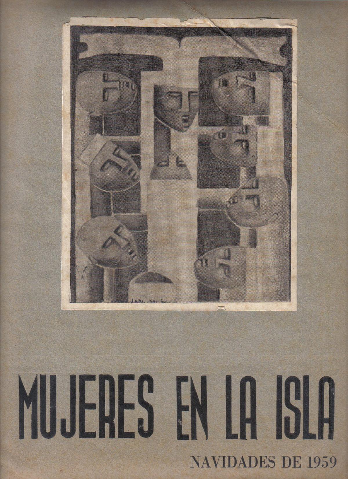 Un número de 'Mujeres en la isla', con portada de Jane Millares Sall.