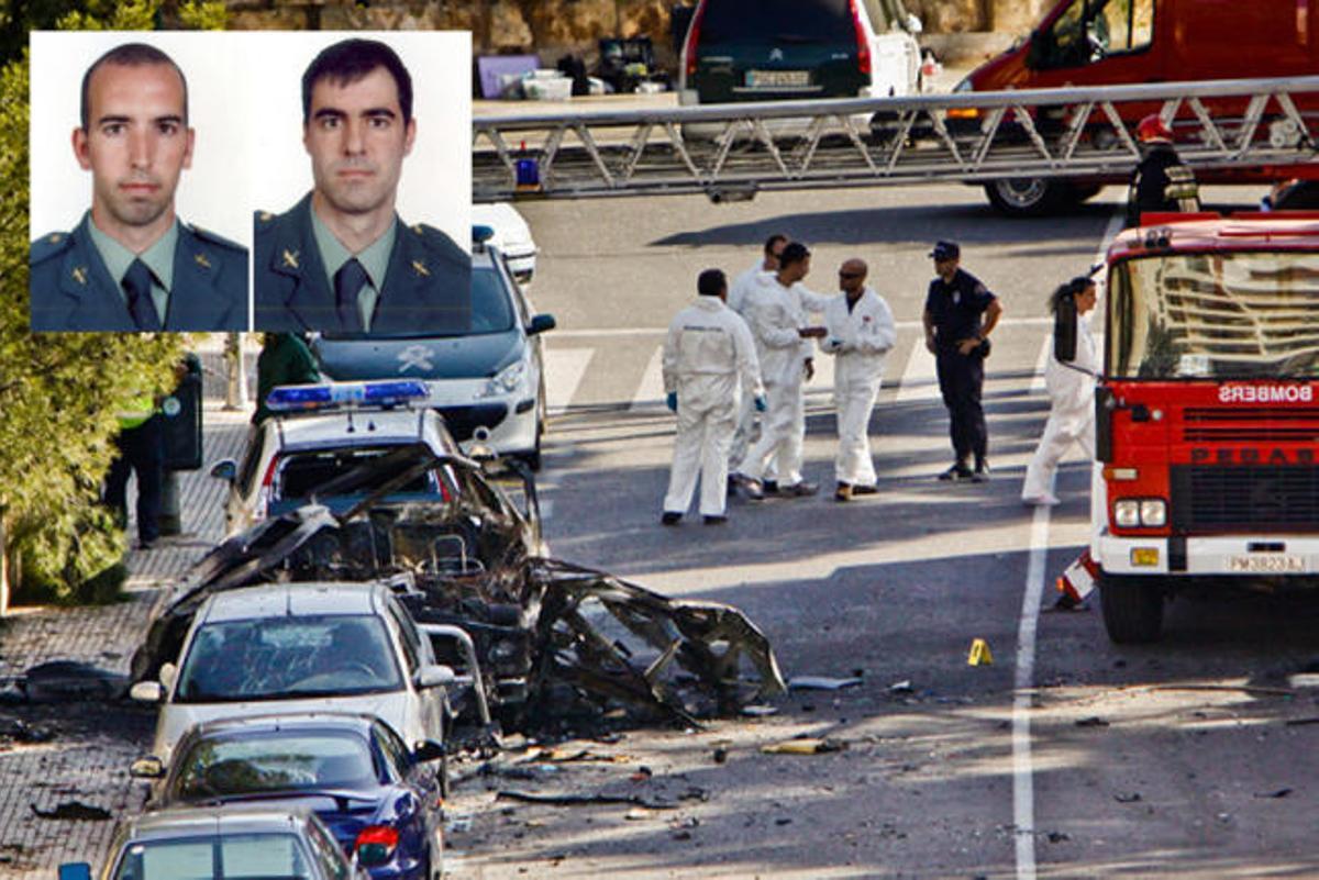 Dos guardias civiles muertos en un atentado en Palmanova