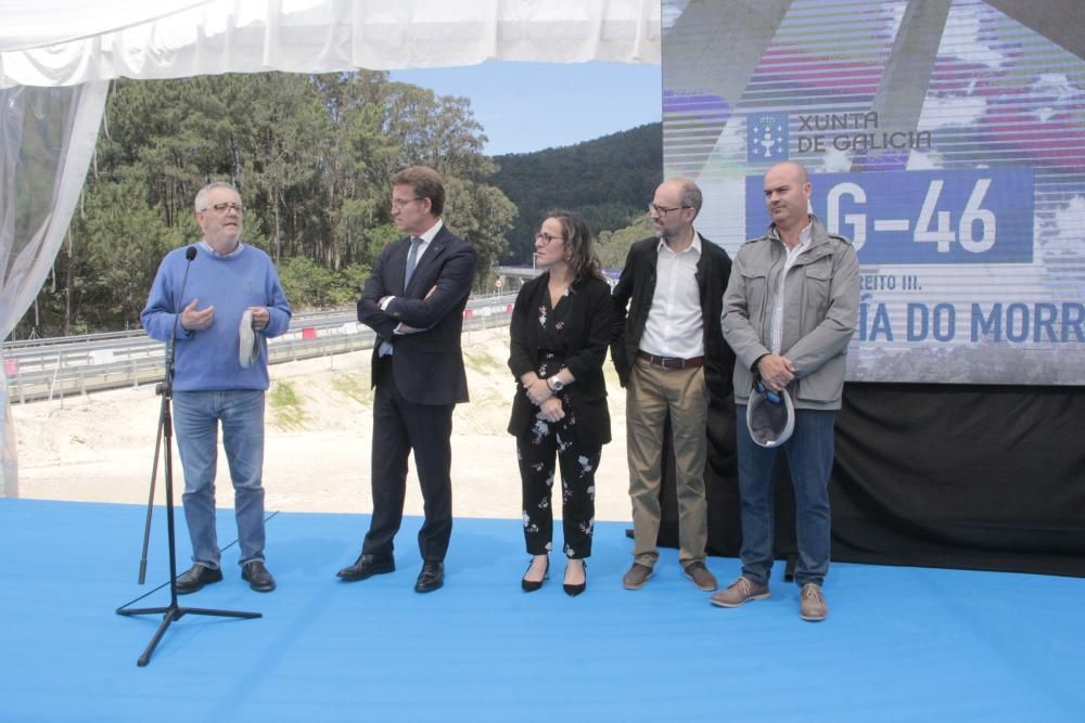 Abre la Autovía do Morrazo pendiente del falso túnel de Cangas y asegurar los taludes