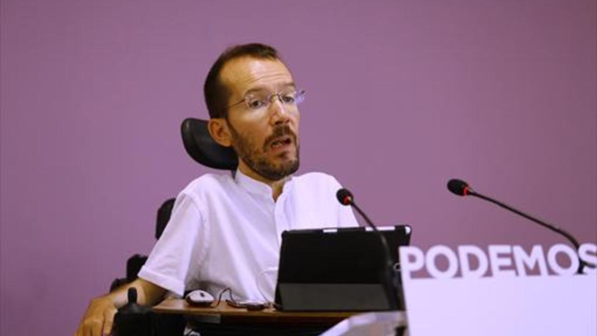 Pablo Echenique, número tres de Podemos.